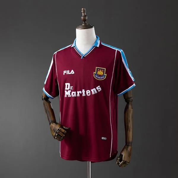 Camiseta de fútbol West Ham 1999/01 LOCAL MANGA CORTA VERSION FAN
